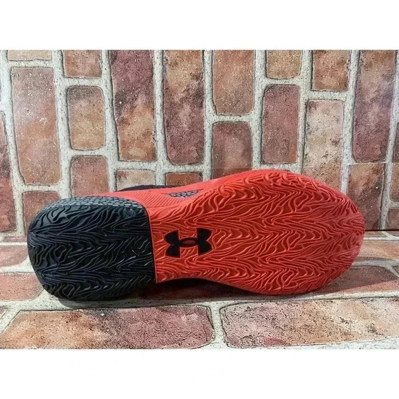 Under Armour Mens Size 17 HOVR Havoc 3 Red Black Basketball Sneakers Shoes New main image 3